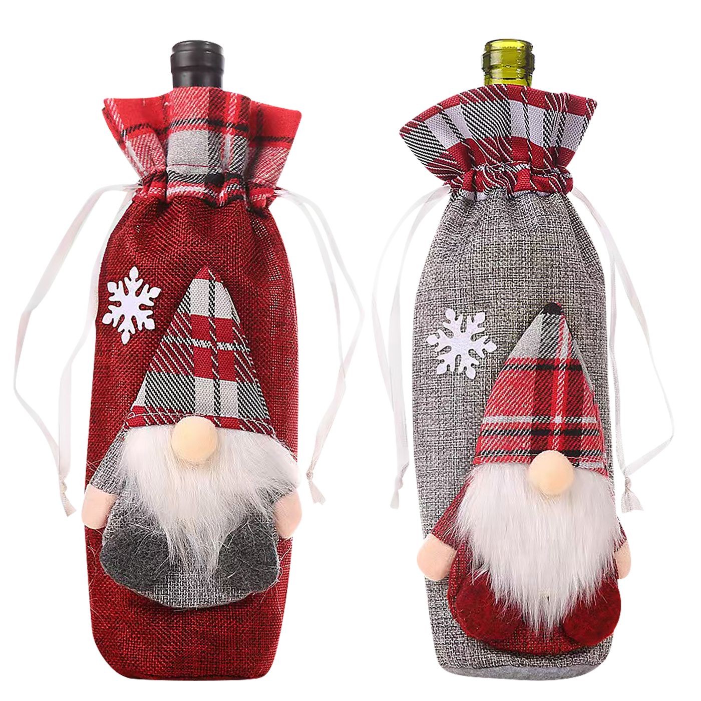 93-3933 Θήκη Κρασιού με 3D Άγιο 32cm Xmasfest 1133953 - Image 1