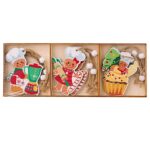 Στολίδια Ξύλινα Μπισκοτούληδες Σετ=9 τεμ 8cm Xmasfest 1133983 - Image 2