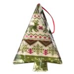 Στολίδι Κρεμαστό Πάνινο Δεντράκι 14x8cm Xmasfest 1134055 - Image 2