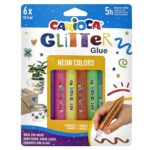 Κόλα Glitter Fluo σετ=6τεμ Carioca 6x10,5ml Carioca 42111