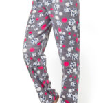 Γυναικείο Fleece Παντελόνι Πυτζάμα Grey Spotty