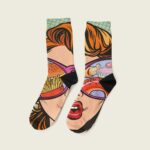 Κάλτσα Unisex Digital Fast Food Girl