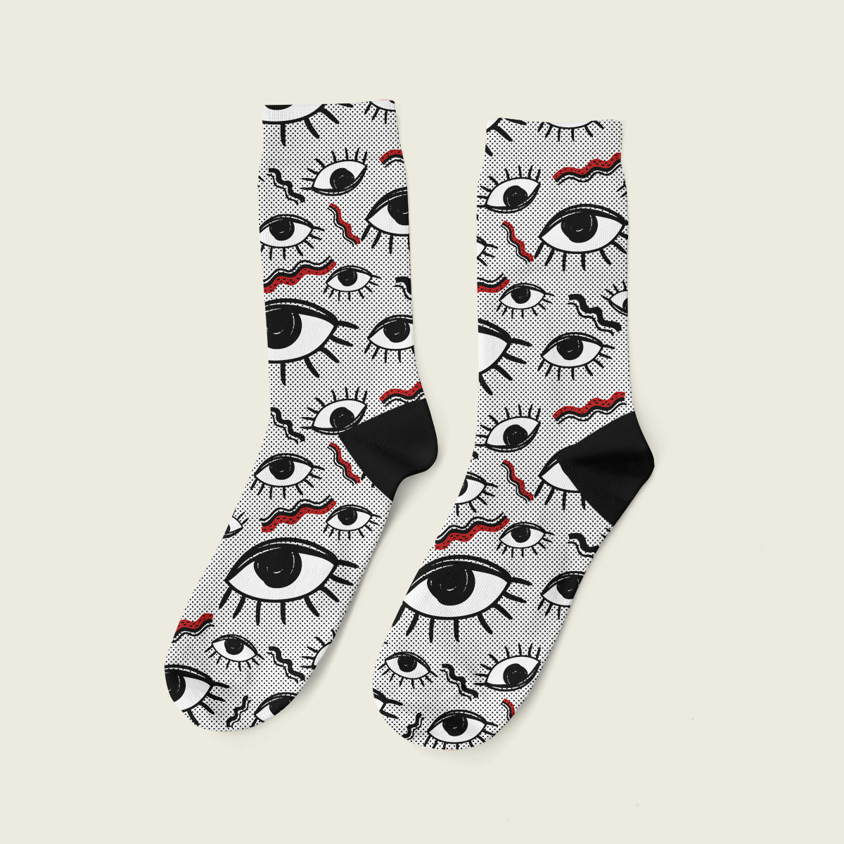E2 Κάλτσα Unisex Digital Eyes - Image 1