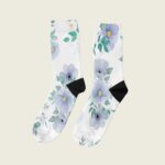 Κάλτσα Unisex Digital Blue Flower