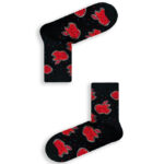 Κάλτσα Ημίκοντη Unisex με Σχέδιο Black Apple
