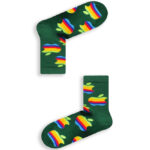 Κάλτσα Ημίκοντη Unisex με Σχέδιο Colorful Apple