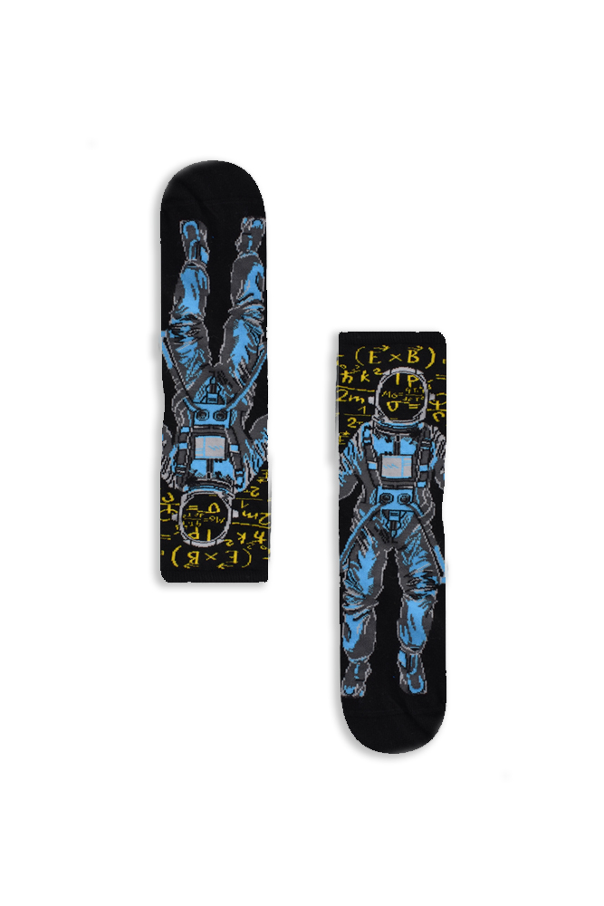 astronaut Κάλτσα Unisex με Σχέδιο Dark Astronaut - Image 1