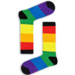 Κάλτσα Unisex με Σχέδιο Big Colorful Stripes