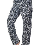 Γυναικείο Fleece Παντελόνι Πυτζάμα Black Leopard