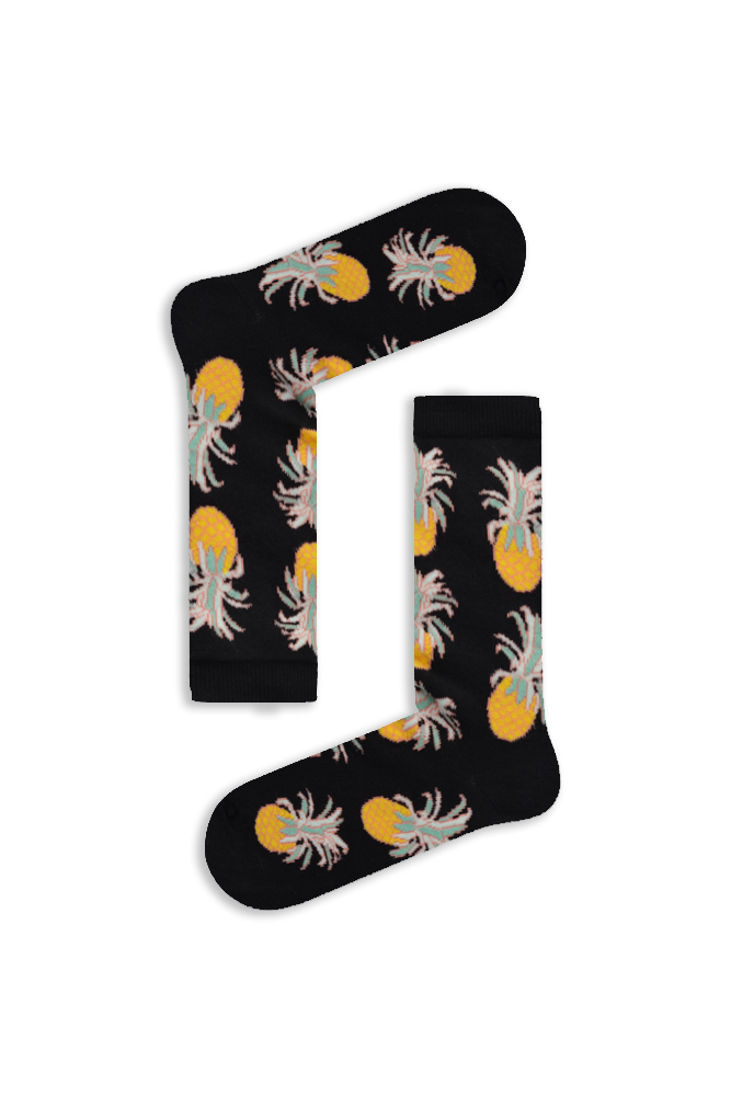 black-pineaple Κάλτσα Unisex με Σχέδιο Black Pineapple - Image 1
