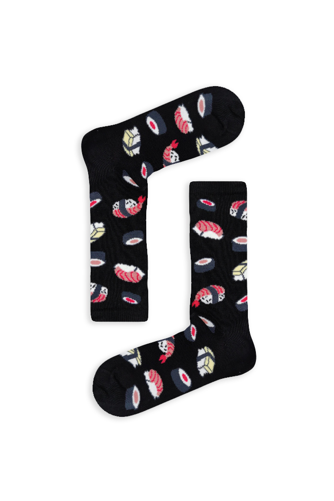 black-sushi Κάλτσα Unisex με Σχέδιο Black Sushi - Image 1