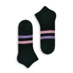 Κάλτσα Σοσόνι Πετσετέ Black With Stripes