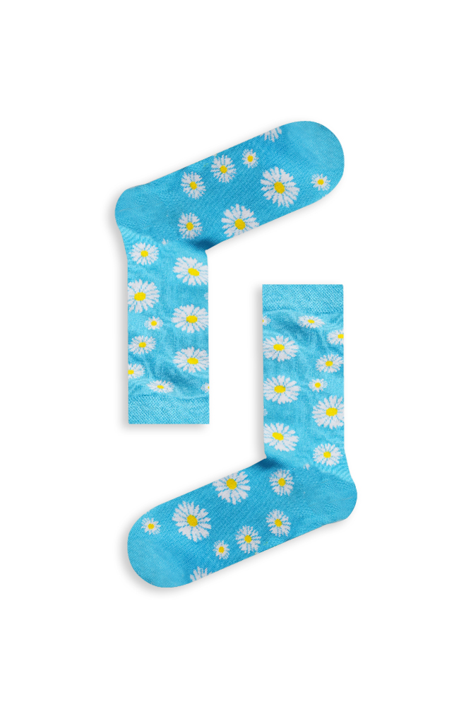 blue-daisey Κάλτσα Unisex με Σχέδιο Blue Daisey - Image 1