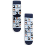 Κάλτσα Unisex με Σχέδιο Dogs Blue