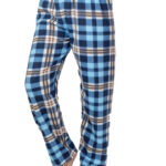 Γυναικείο Fleece Παντελόνι Πυτζάμα Blue Plaid