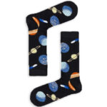 Κάλτσα Unisex με Σχέδιο Blue Planets