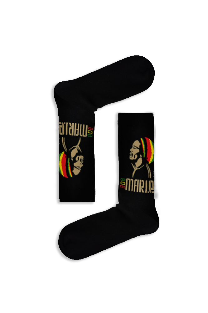 bobmarley Κάλτσα Unisex με Σχέδιο Bob Marley - Image 1