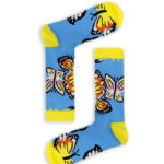 Κάλτσα Unisex με Σχέδιο Butterfly