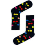 Κάλτσα Unisex με Σχέδιο Cherries Colorful