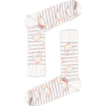 Κάλτσα Unisex με Σχέδιο Rainbow Lines