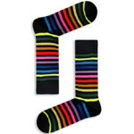 Κάλτσα Unisex με Σχέδιο Rainbow Lines