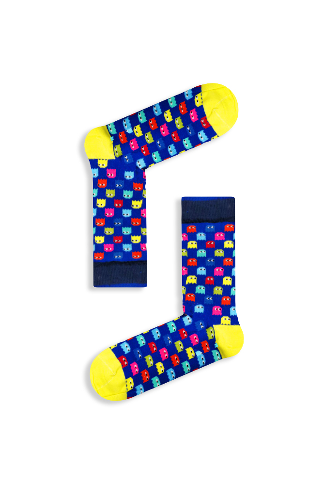 colorful-pacman Κάλτσα Unisex με Σχέδιο Colorful Pac-Man - Image 1