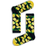 Κάλτσα Unisex με Σχέδιο Dark Blue Lemons