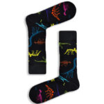 Κάλτσα Unisex με Σχέδιο Dinosaurs Skeleton