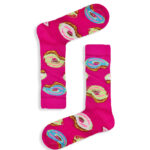 Κάλτσα Unisex με Σχέδιο Colorful Donuts