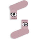 Κάλτσα Ημίκοντη Unisex με Σχέδιο Puce Big Eyes