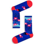 Κάλτσα Unisex με Σχέδιο Fucshia Flamingo