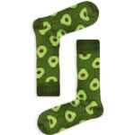 Κάλτσα Unisex με Σχέδιο Green Avocado