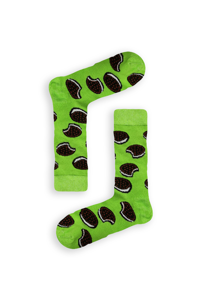 green-cookies Κάλτσα Unisex με Σχέδιο Green Biscuits - Image 1