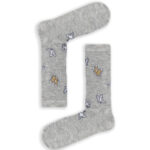 Κάλτσα Unisex με Σχέδιο Grey Butterfly