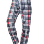 Γυναικείο Fleece Παντελόνι Πυτζάμα Grey Plaid
