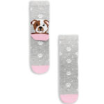 Κάλτσα Unisex με Σχέδιο Grey Puppy