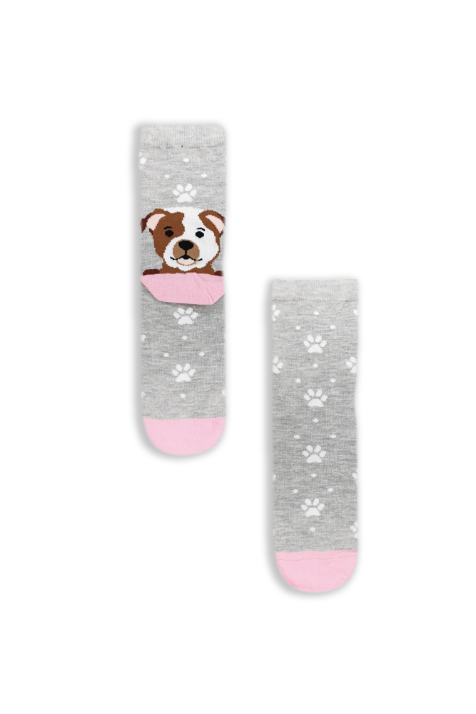 grey-puppy Κάλτσα Unisex με Σχέδιο Grey Puppy - Image 1
