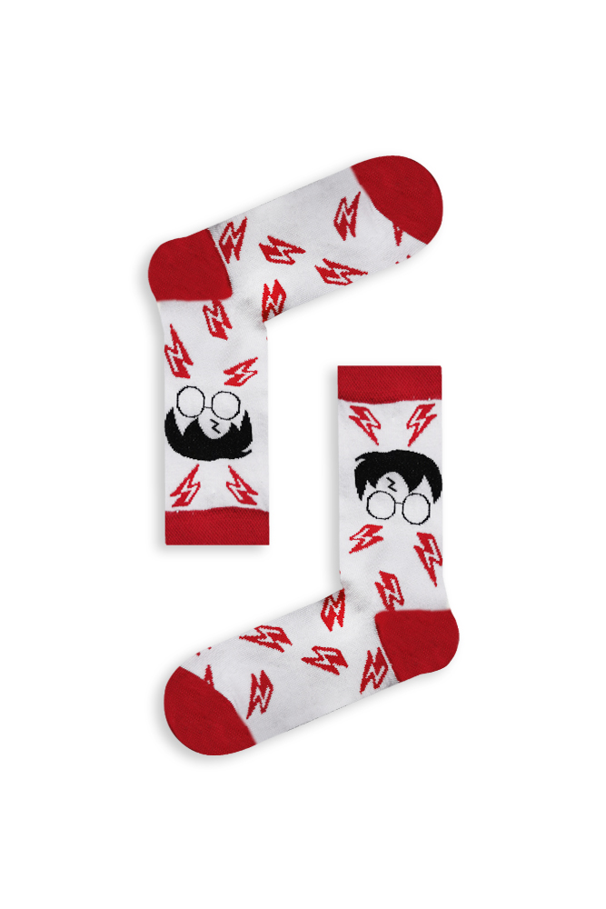 harry-poter Κάλτσα Unisex με Σχέδιο Harry Potter's Mark - Image 1