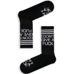 Κάλτσα Unisex με Σχέδιο Black I DON'T GIVE A F**K