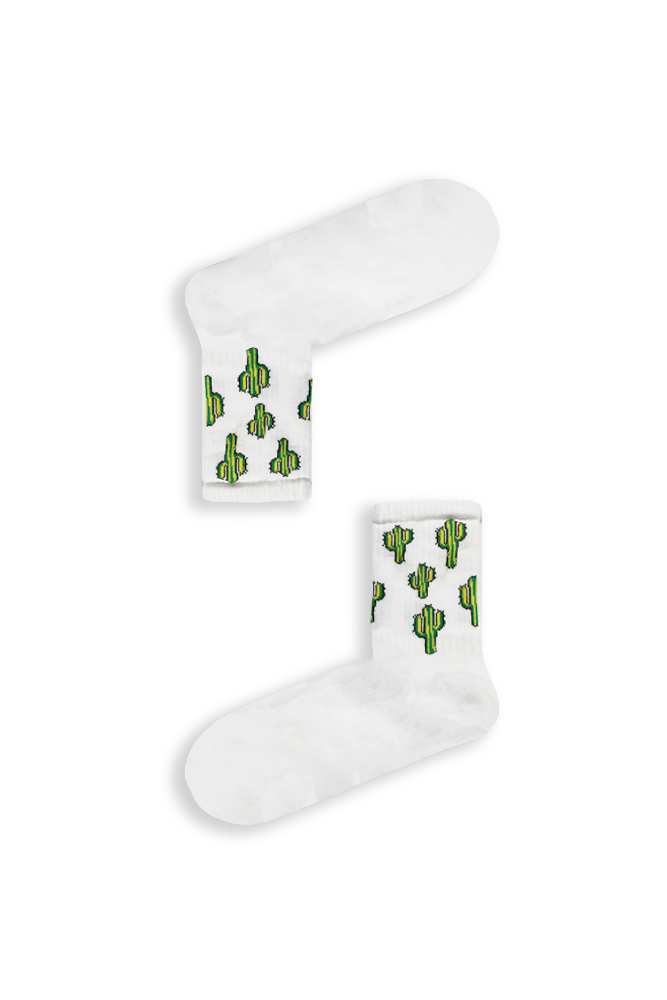 imikonti-cactus Κάλτσα Unisex με Σχέδιο Small Kaktus - Image 1
