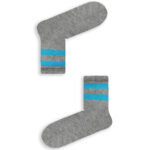 Κάλτσα Unisex με Σχέδιο Grey Blue Lines