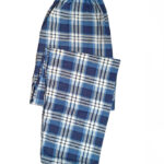 Ανδρικό Βαμβακερό Παντελόνι Πυτζάμα Blue Plaid