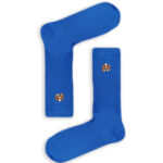 Κάλτσα Unisex με Σχέδιο Κέντημα Blue Dog