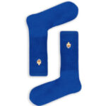 Κάλτσα Unisex με Σχέδιο Κέντημα Blue Fox