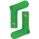 Κάλτσα Unisex με Σχέδιο Κέντημα Green Dog