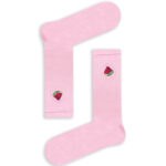 Κάλτσα Unisex με Σχέδιο Κέντημα Pink Watermelon