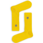 Κάλτσα Unisex με Σχέδιο Κέντημα Yellow Dog