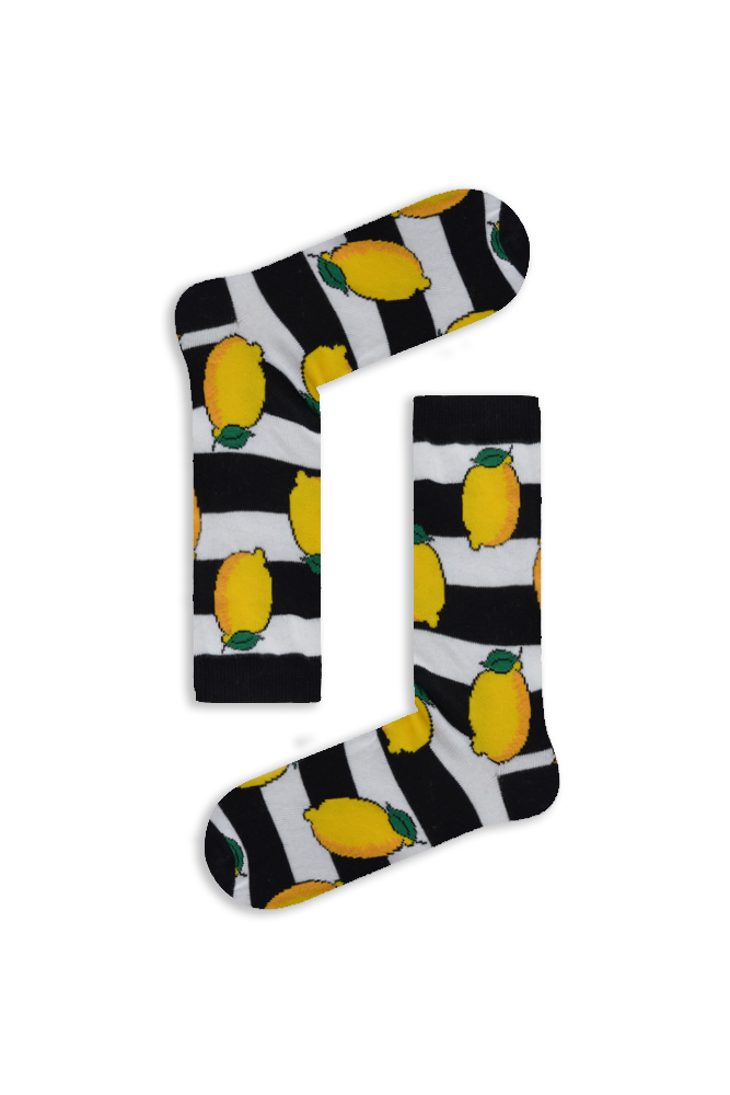 lemons-1 Καλτσα Unisex με Σχέδιο Lemons - Image 1
