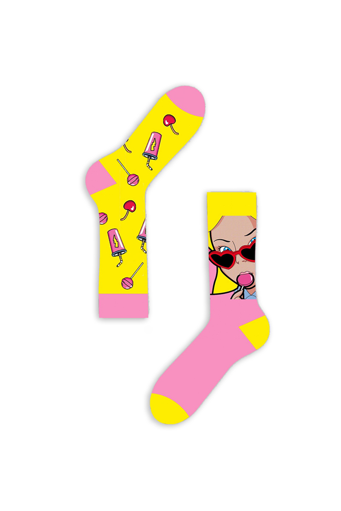 lolipop Κάλτσα Unisex με Σχέδιο Lollipop - Image 1