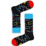 Κάλτσα Unisex με Σχέδιο Mathematics Blue